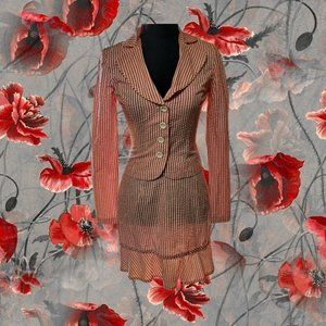 I.N. San Francisco 2 Piece Candy Stripe Suit